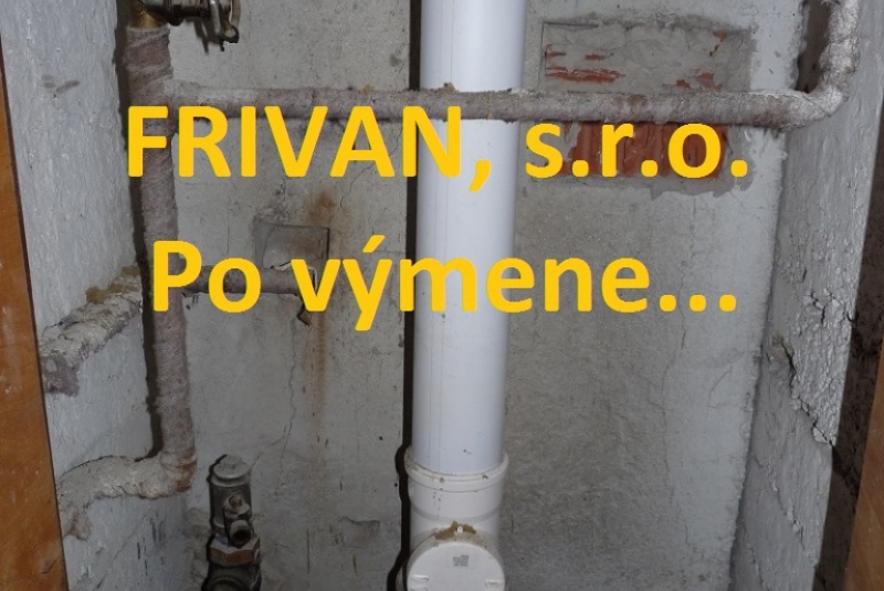 Výmena stúpačiek Výmena stúpačiek